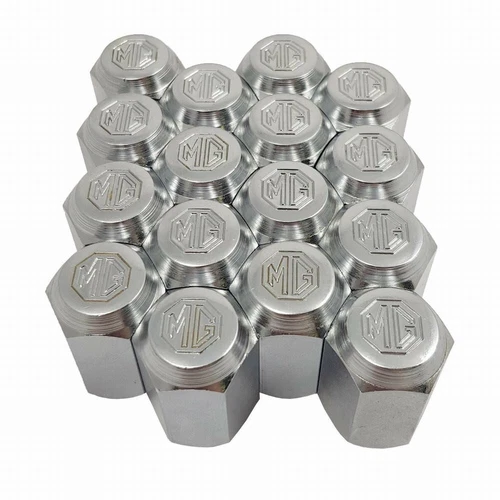MGB Wheel Lug Nuts "MG LOGO" [set 16] for 1970-80 MGB MGBGT w/ Rostyle Wheels