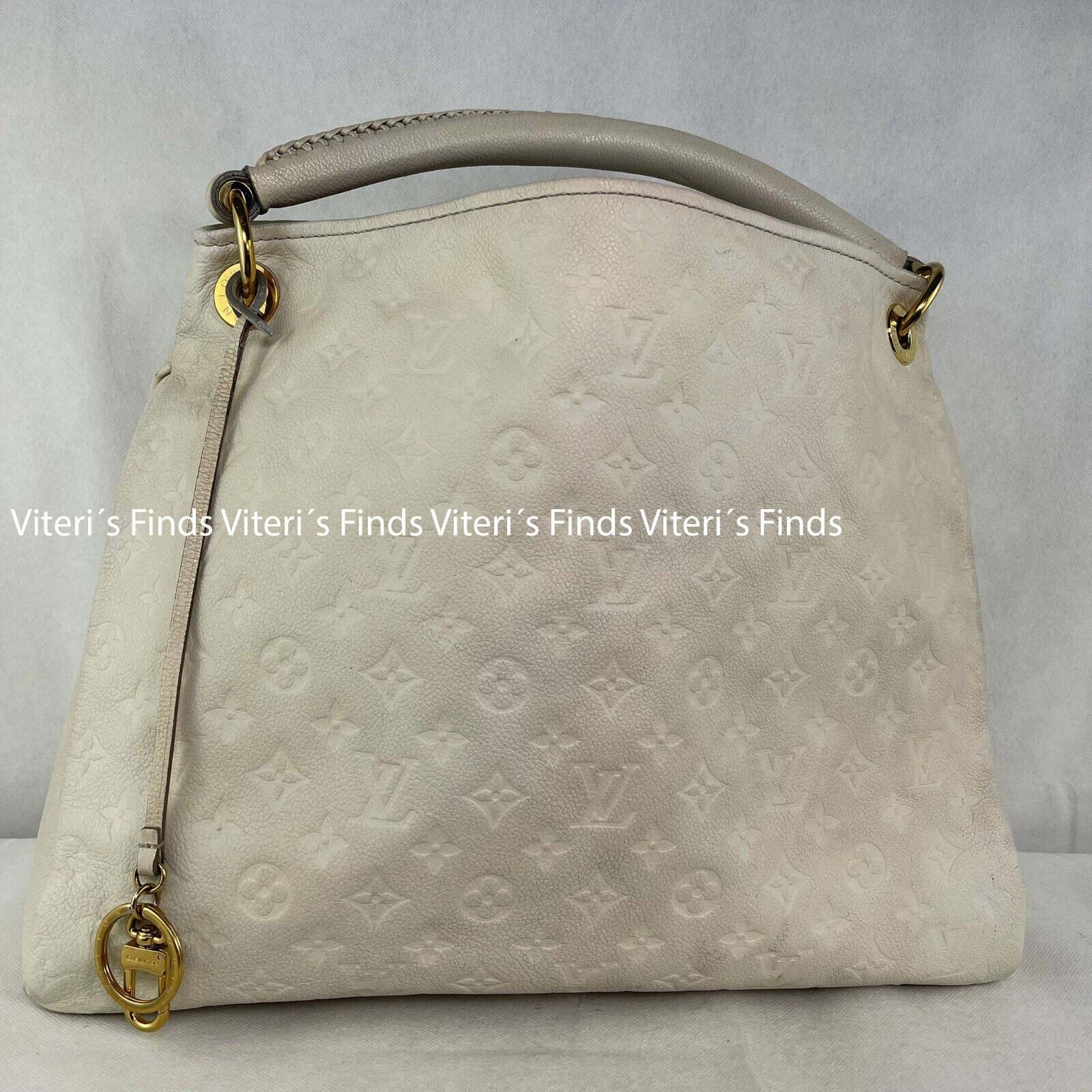Authentic Louis Vuitton Hobo Artsy Tote White Monogram Empreinte Bag