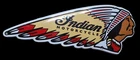 Vintage Indian Motorcycle Garage Porcelain Enamel Sign Shield Retro