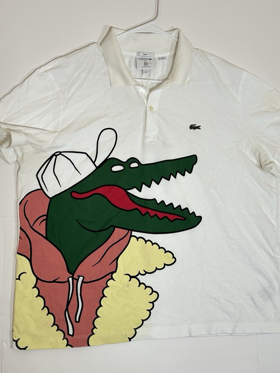 即完売品　Lacoste x Jeremyville CROCO SERIES Lacoste Men's CROCOSERIES JEREMYVILLE Croc Polo Shirt