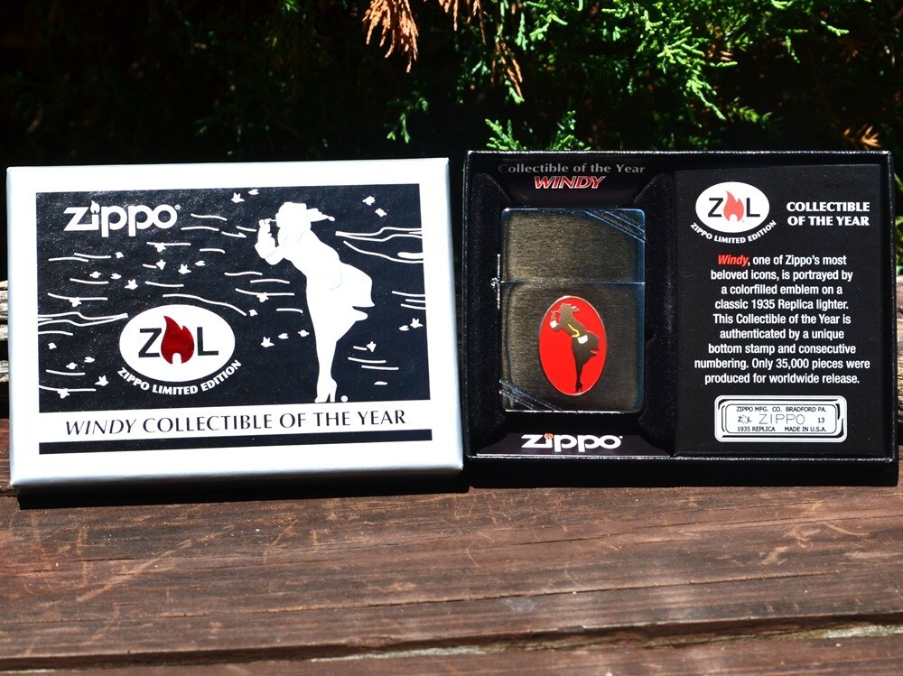 Windy Zippo Lighter - 2013 Collectible Of The Year - 1935 Windy Zippo Lighter - 2013 Collectible Of The Year - 1935