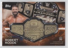 2019 WWE Smackdown Commemorative Championship Orange 37/50 Bobby Roode 13u1