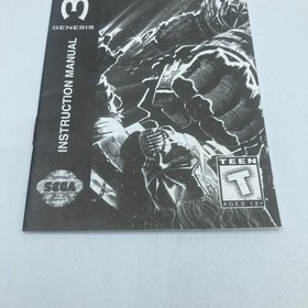 Sega Genesis 32x Cosmic Carnage Instruction Manual Booklet ONLY Authentic VG