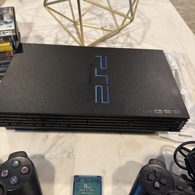 Sony PlayStation 2 PS2 SCPH-50001 Console Bundle 2 Controllers 7 Games