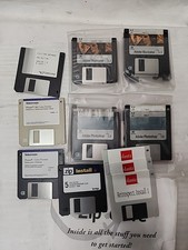 Lot of 17 Vintage 3.5 Floppy Disks Software Adobe For Windows Macintosh