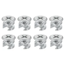 24pcs Cam Lock Nut for Furniture 12x10mm Joint Connector Locking Nuts Furniture