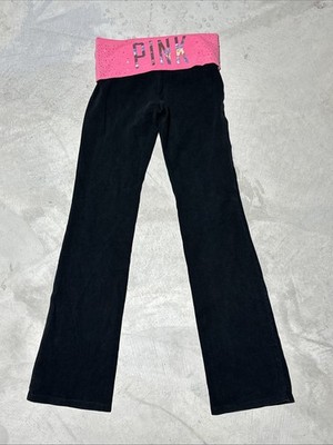 Victoria's Secret PINK Women's Y2K Fold Over Yoga Pants Pink
