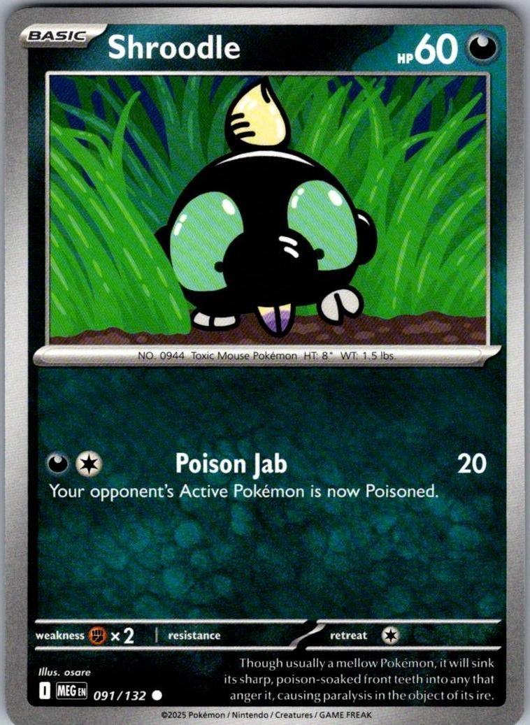 ME01: Mega Evolution #091/132 Shroodle