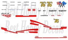  76 Rick Mancusco Greenwood Corvette 1976 1/64th HO Scale Slot Car Decals