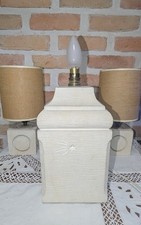Important pied De Lampe En Pierre Vintage 60 70 - 10 kg