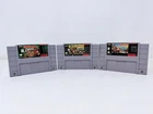 Donkey Kong Country 1, 2, & 3 Bundle (Super Nintendo, SNES) TESTED & WORKS