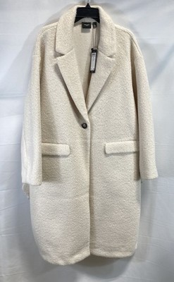 Vero Moda Women's VMGarbo Long Coat Oatmeal Solid Curve Sz 16 NWT
