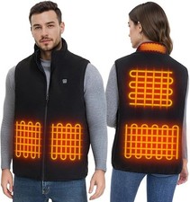 Heated Vest for Men Women with 16000mAh Battery Pack, Lightweight Soft Fleece...