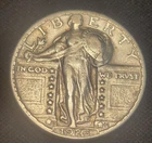 STRIKING 1926-S Standing Liberty Quarter VF/XF