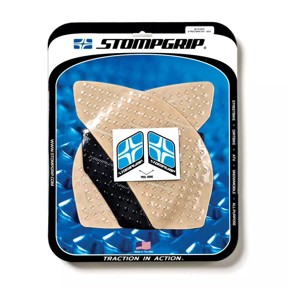 Stompgrip Kawasaki ZX-6R 09-16 kit antiderapant transparent pour reservoir de moto