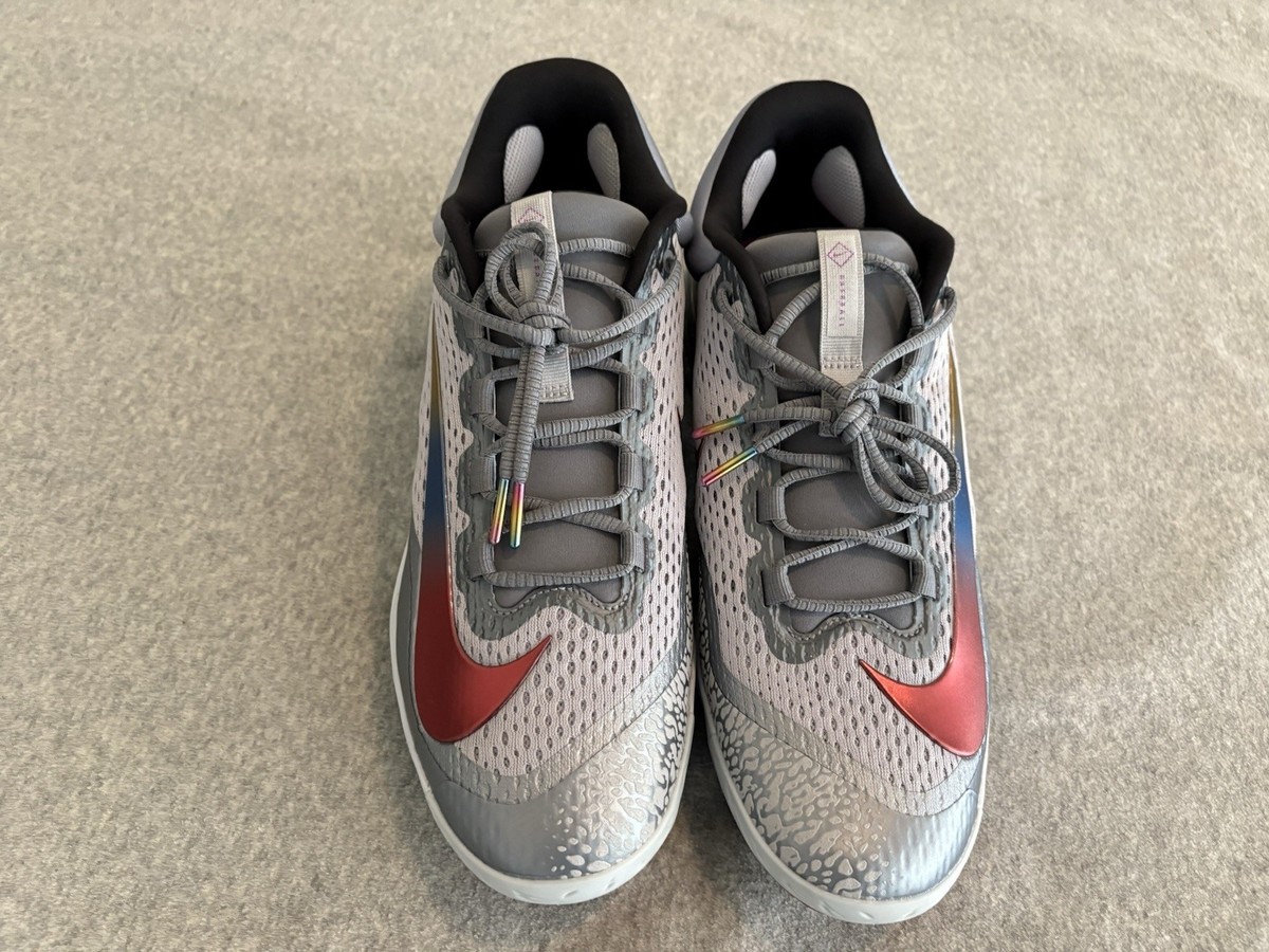 【新品】ナイキ Nike Alpha Huarache Elite 4 28cm Nike Alpha Huarache Elite 4 Grey Rainbow Mens Size 14 FZ3328-001