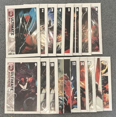 Marvel Comics Ultimate Wolverine Comic Book Lot 1-16 Set Complete w Extras!