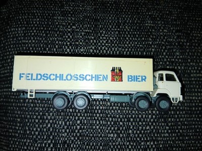 Feldschlosschen Bier-Stadtkeller Luzern , Switzerland beer glass and truck 