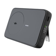 10000mAh Magnetic Power Bank Qi2, LED Display Black iPhone/Pixel