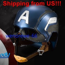 US Ship Killerbody Avengers Captain America Helmet 1:1 Wearable Mask Cosplay