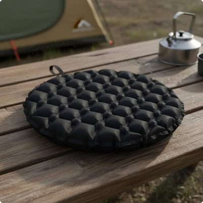 Inflatable Camping Pad Lightweight Portable Sitting Pad Small for Campers