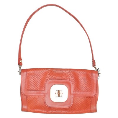 Longchamp, Handtasche, Gatsby, Damen, Leder, Orange, Schlangenhaut, 25, 4 #mRi