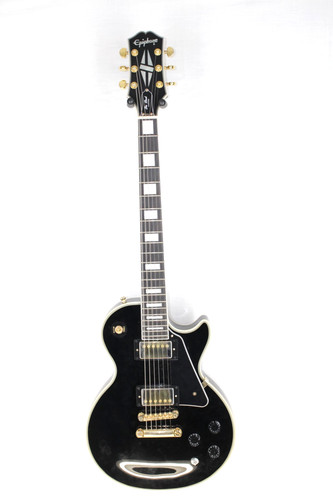 Epiphone Les Paul Custom Electric Guitar - Ebony  #R8576