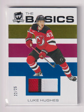 2023-24 Upper Deck The Cup Luke Hughes The Basics Rookie Patch 22/25
