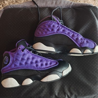 Nike Air Jordan 13 Retro Purple Venom Black/White, Size 12C, FD4649-501 UK 11.5