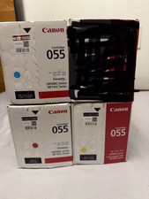 Canon Genuine CRG 055 Standard Capacity Toner - ONLY 1 Each Cyan Magenta Yellow
