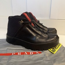 Prada Boots Women Platform Y2K Black Size 35....