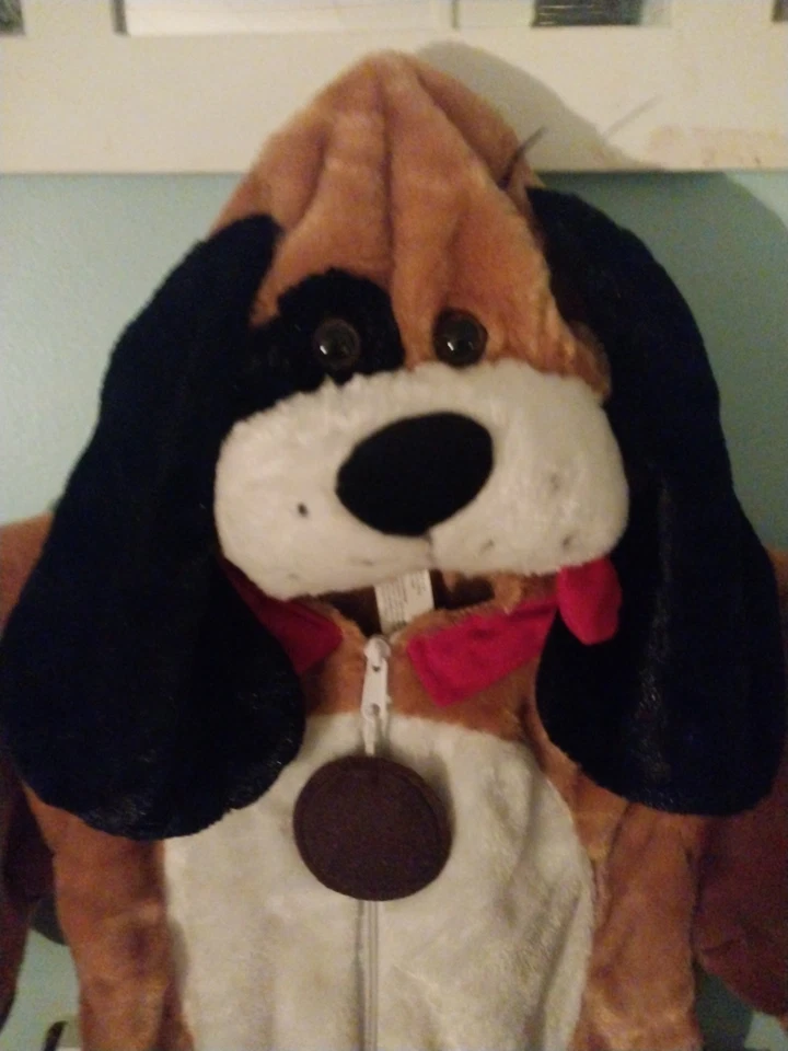 Disfraz de Halloween Totally Ghoul para niños pequeños jóvenes marrón de felpa perro saltador 7-9 Foto 2 de 4