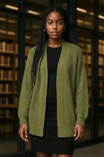 NEW w/tags Universal Thread Women's Green Open Front Cardigan Size Sm,Med