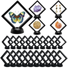 3D Floating Frame Display Cases, 20Pcs Transparent PE Film Jewelry Storage Bo...