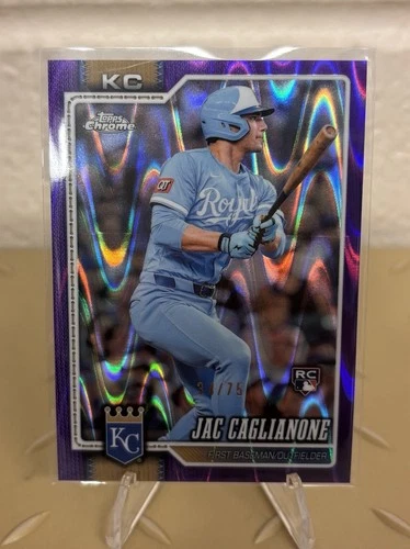 2026 Topps Chrome - Jac Caglianone Purple Raywave Refractor #34/75