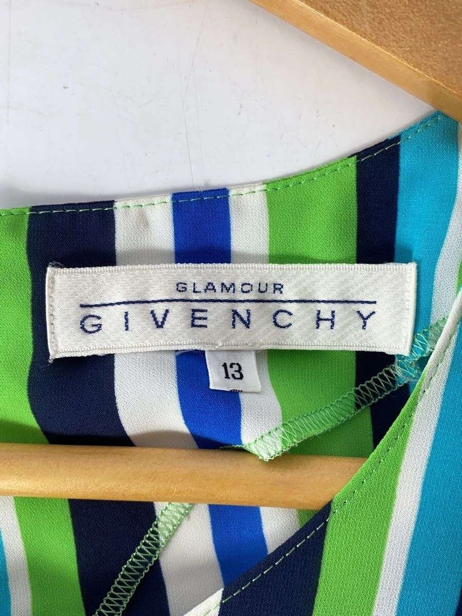 GIVENCHY Short Sleeve Top, Size 13, Polyester, Multicolor Stripes, 410635-59 thumbnail 3