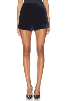 L'agence Ashton Velvet Short Black/heather Grey