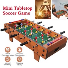 Portable Mini Football Table Tabletop Desktop Game 6 Rods Family Party Fun UK