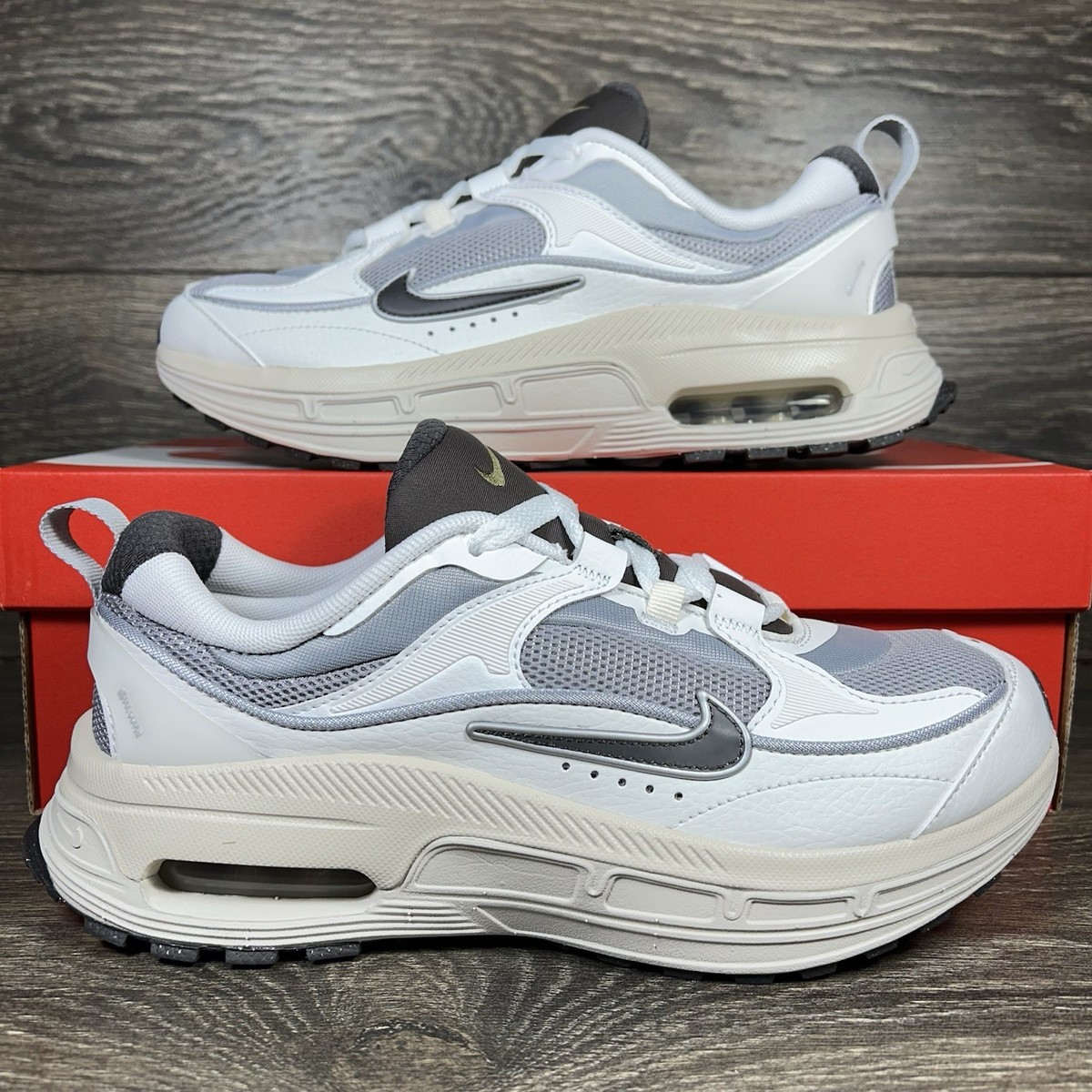 Nike Womens Air Max Bliss Next Nature Gray White Athletic 