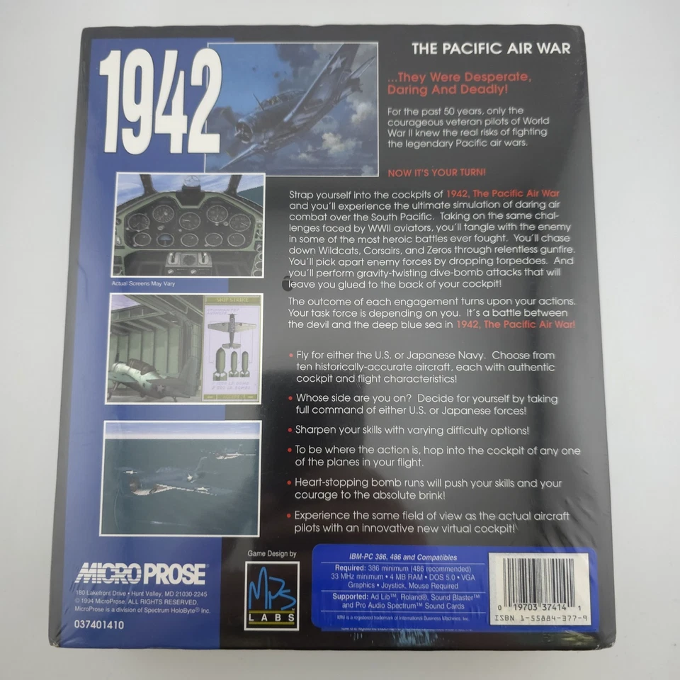 1942: The Pacific Air War, 1994, Big Box, New & Sealed - Image 3 of 4