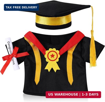 Set of 1 Graduation Teddy Bear Clothes Cap & Gow Outfit Fits Make Your Own Most