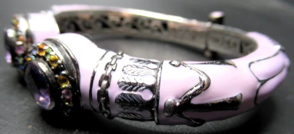 Brazalete MATTHEW CAMPBELL LAURENZA 925 Plata de Ley Surtida Piedras Preciosas Foto 3 de 4