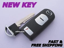 OEM MAZDA keyless entry smart remote fob transmitter WAZX1T768SKE11A03 +NEW KEY