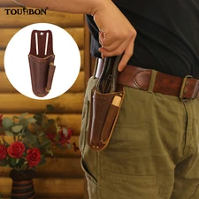 TOURBON Leather Pruner Belt Holster with Pruning Shears Tools Sharpener Slot