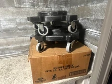 Continental 3255 Huskee Trash Can Dolly Wheels Casters Rolling Garbage Cart Roll