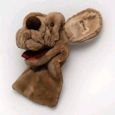 Vintage Ganz Bros WRINKLES Dog RARE Hand Puppet Plush Pre-Owned Fast Ship