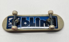 Vintage Tech Deck Blind Skateboards Fingerboard White Blue Skull Mini Board