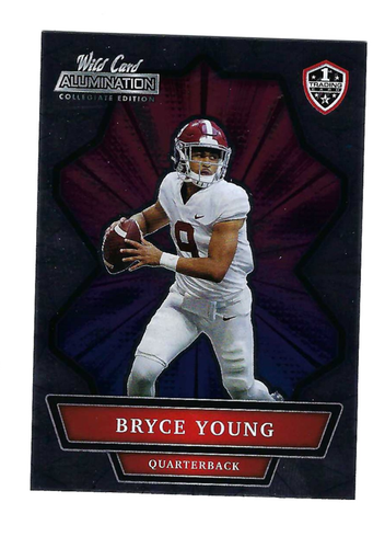 BRYCE YOUNG 2022 WILD CARD ALUMINATION COLLEGE FOOTBALL ROOKIE CARD EBay