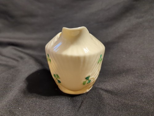 Irish Belleek Shell Kleeblatt Ersatzmilchkännchen, harfenförmiger Griff - GEBRAUCHT - Bild 5 von 10