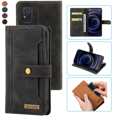 For ZTE AVID 589 Notebook Style Card Case,Leather Magnetic Flip